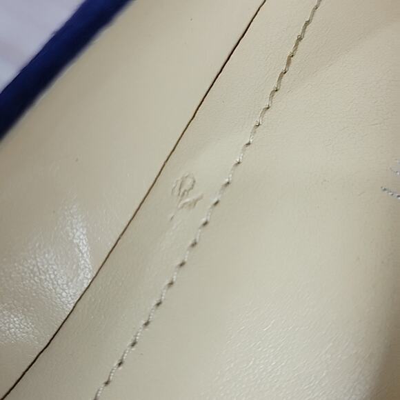 Calvin Klein Blue Suede Snakeskin Round Toe Kendall Platform 5 in Heels Size 8.5 - Picture 12 of 15